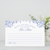 Papier Quelque chose de Bleu Simple Botanique Conseils &  (Debout devant)