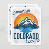 Papier Quelqu'Un Au Colorado M'Aime (Devant / Derrière)