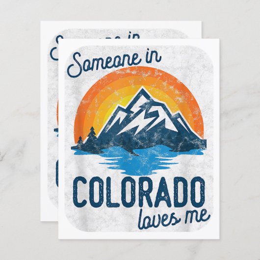 Papier Quelqu'Un Au Colorado M'Aime (Devant / Derrière)