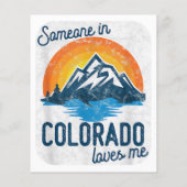 Papier Quelqu'Un Au Colorado M'Aime (Dos)