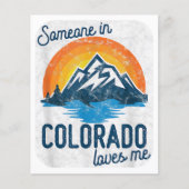 Papier Quelqu'Un Au Colorado M'Aime (Devant)