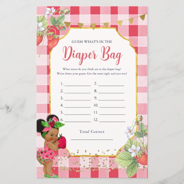 Papier Quelqu'un Berry Sweet Strawberry Whats dans le sac (Devant)