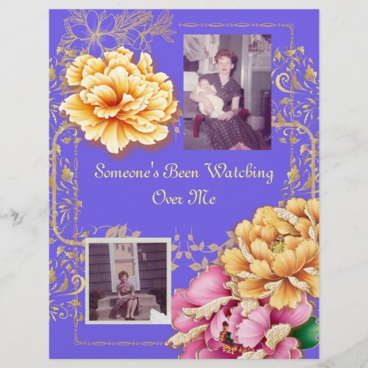 Papier Quelqu'un m'a regardé du poème (Devant)