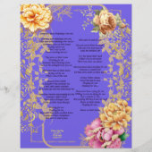 Papier Quelqu'un m'a regardé du poème (Dos)