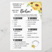 Papier Qu'est-ce que dans votre Purse douche Anglais espa (Dos)