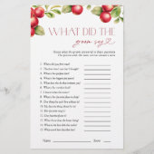 Papier Qu'Est-Ce Que La Salle A Dit Fête des mariées Appl (Devant)