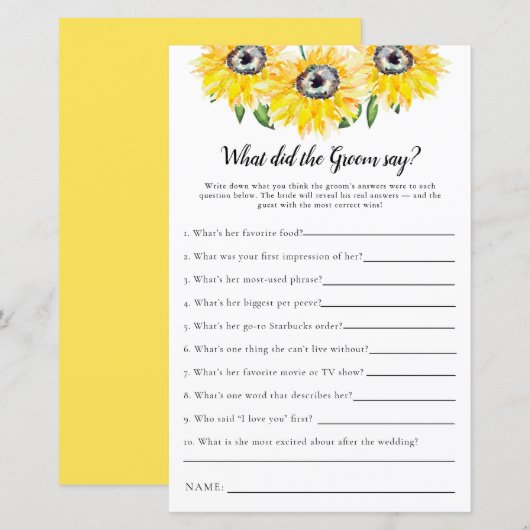 Papier Qu'est-ce que la salle a dit Fête des mariées tour (Devant / Derrière)