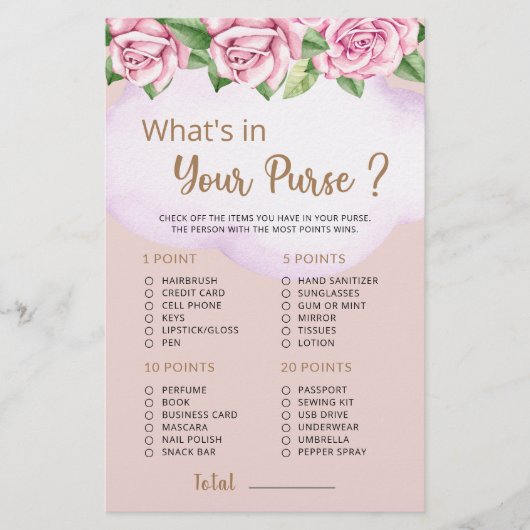 Papier Qu'est-ce que votre sac à main Teddy Bear Girl Bab (Devant)