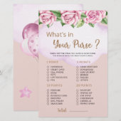 Papier Qu'est-ce que votre sac à main Teddy Bear Girl Bab (Devant / Derrière)