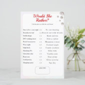 Papier Qu'est-ce qu'elle choisirait ? Jeu de Fête des mar (Debout devant)