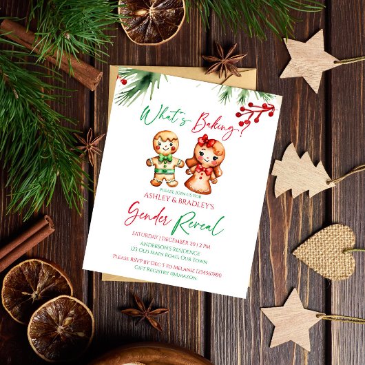 Papier Qu'est-ce qui cuit invitation de révélation du sex