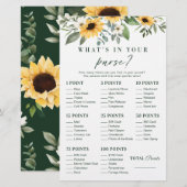 Papier Qu'est-ce qu'il y a dans votre sac ? Jeu de Baby S (Devant / Derrière)