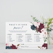 Papier Qu'est-ce qu'il y a dans votre sac ? Jeu de douche (Debout devant)