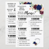 Papier Qu'est-ce qu'il y a sur votre téléphone jeu de dou (Devant / Derrière)