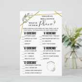 Papier Qu'est-ce qu'il y a sur votre téléphone jeu de dou (Debout devant)