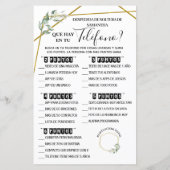 Papier Qu'est-ce qu'il y a sur votre téléphone jeu de dou (Dos)