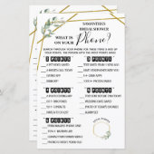 Papier Qu'est-ce qu'il y a sur votre téléphone jeu de dou (Devant / Derrière)