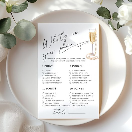 Papier Qu'est-ce qu'il y a sur votre téléphone Perles et 