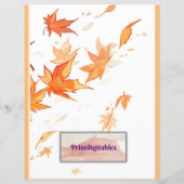 Papier Questionnaire sur la famille de Thanksgiving (Dos)