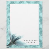 Papier Queue Mermaid Luxe | Seafoam Mint Green Aqua Custo (Devant)