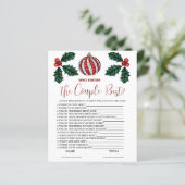 Papier Qui connaît Couple meilleur jeu nuptial d'hiver (Debout devant)