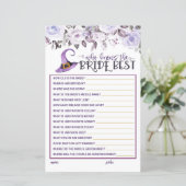 Papier Qui connaît le mieux la mariée - Cette sorcière a  (Debout devant)