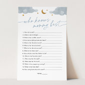 Papier Qui connaît maman le meilleur Baby shower Twinkle