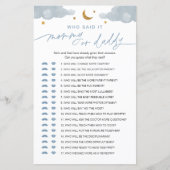 Papier Qui l'a dit maman ou papa bébé jeu Twinkle Star (Devant)