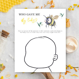 Papier Qui m'a donné mes regards ? - Bumble Bee mignonne