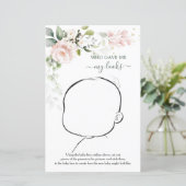 Papier Qui M'A Donné Mon Apparence Floral Baby Game (Debout devant)