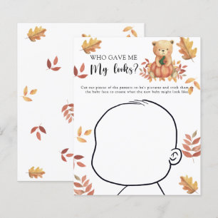 Papier Qui m'a donné mon look baby shower jeu