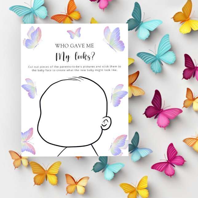 Papier Qui m'a donné mon look baby shower jeu (Créateur téléchargé)