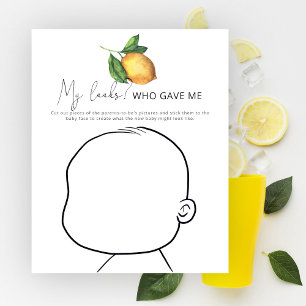 Papier Qui m'a donné mon look baby shower jeu