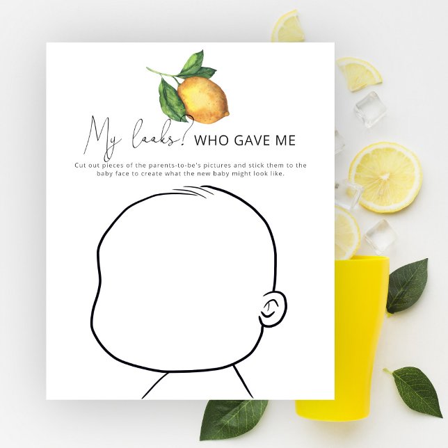 Papier Qui m'a donné mon look baby shower jeu (Créateur téléchargé)