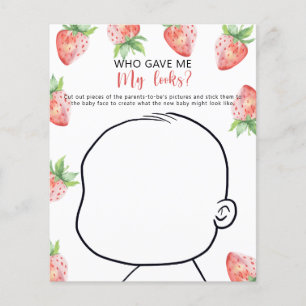 Papier Qui m'a donné mon look baby shower jeu