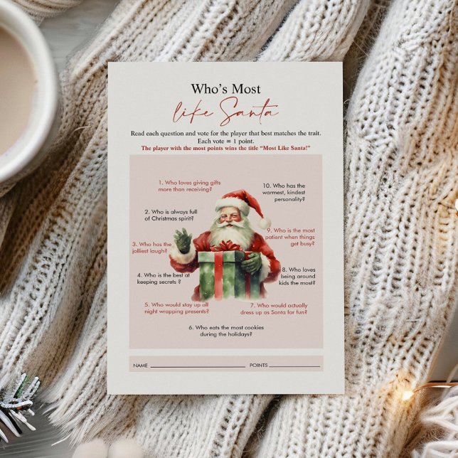 Papier Qui ressemble le plus à Père Noël game (Créateur téléchargé)