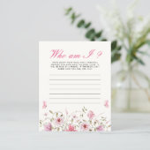 Papier Qui suis-je Fête des mariées des papillons Jeu (Debout devant)