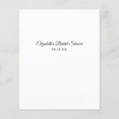 Papier Qui suis-je | Jeu de Fête des mariées (Dos)