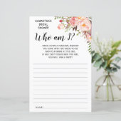 Papier Qui suis-je? nuptiale douche anglais jeu espagnol (Debout devant)