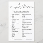 Papier Quinn Couples minimaux Trivia Jeu (Devant)