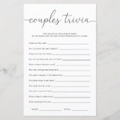Papier Quinn Couples minimaux Trivia Jeu (Devant)
