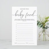 Papier Quinn Minimal Devinez Le Jeu De Nourriture Pour Bé (Debout devant)