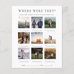 Papier Quinn Où Étaient-Ils Vacances Jeu Photo