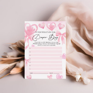 Papier Qu'y a-t-il dans le Baby shower de sac à couches H