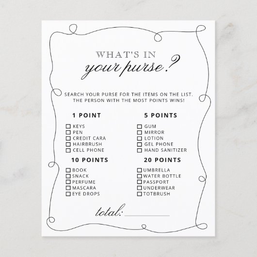 Papier Qu'y a-t-il dans votre jeu de Fête des mariées à s (Devant)