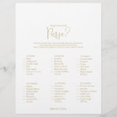 Papier Qu'y a-t-il dans votre jeu de Fête des mariées Pur (Devant)