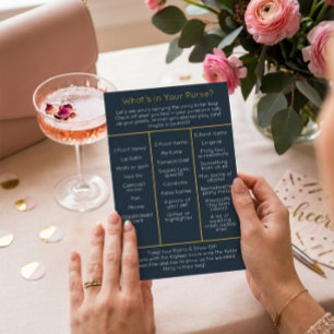 Papier Qu'y a-t-il dans votre sac à main ? Jeu de soirée