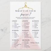 Papier Qu'y a-t-il dans votre sac Elegant Dress Douche Je (Devant)