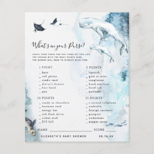 Papier Qu'y a-t-il dans votre sac Jeu Baby shower