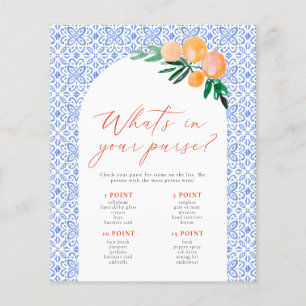 Papier Qu'y a-t-il dans votre sac Jeu de Baby Shower Spri
